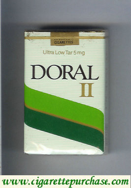 Doral II Menthol cigarettes soft box